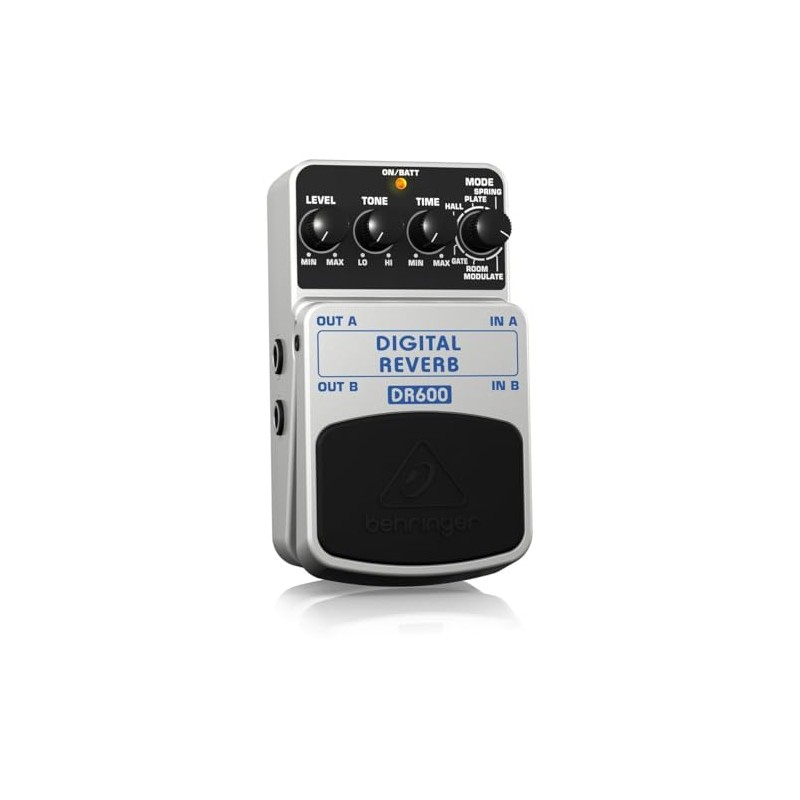 Behringer DIGITAL REVERB DR600 Digital Stereo Reverb Effects Pedal