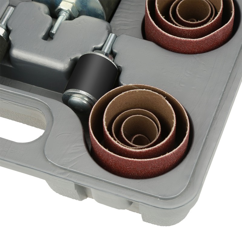25pcs Spindle Sanding Drum Sander Tool Kit Set with Case