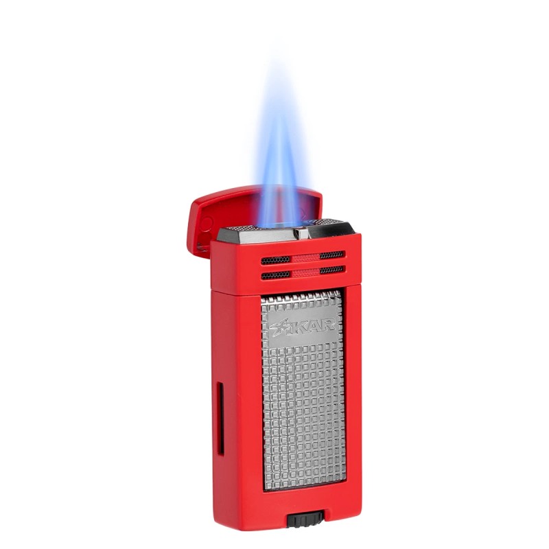Xikar Ion Double Jet Torch Flame Cigar Lighter Warranty Red