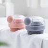 Multi-Functional Shower & Shampoo Massage Brush with Built-in Dispenser,Bristles Soft
