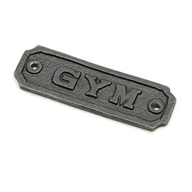 Oakcrafts Cast Iron Gym Door Sign - 106mm x 35mm