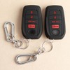 TANDRIVE Key Fob Cover for Toyota 2025 2024 Tacoma and 2025-2022 Tundra, 4-Button, Silicone, 2-Pack, Red Button, Black