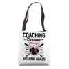 Coaching Dreams Sharing Goals Baseball Player Coach Tote Bag
