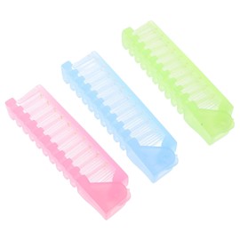 Ipetboom 3pcs Folding Hair Comb,Portable Travel Folding Comb Brush Small Compact Foldable Hair Brush for Purse Double Headed Folding Hairstyle Comb