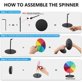 Airpark Prize Wheel Dry Erase 8 Inch Spinning Wheel for Prizes All Metal Tabletop Roulette Wheel of Fortune for Party Birthday Wedding Housewarming Christmas New Year Graduation and Carnival Games