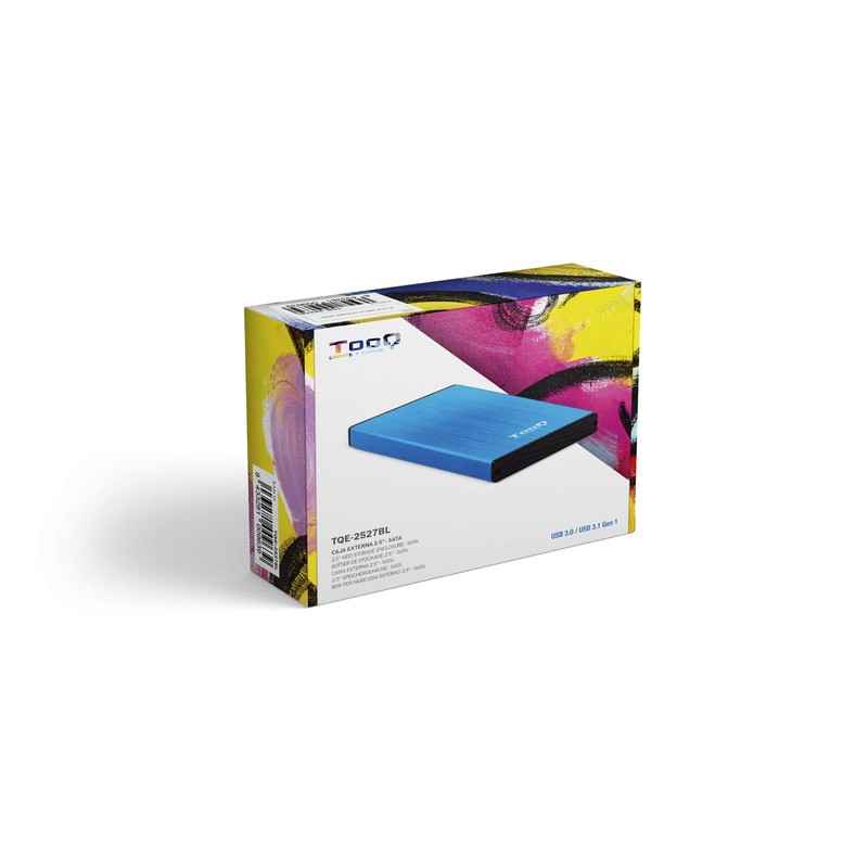 TOOQ TQE-2527BL - 2.5 inch HDD Enclosure (SATA I/II/III up
