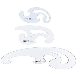 M+R 770830030 - Set di 3 curvilinee, colore: grigio fumo