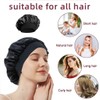 Allphv Hat Gorro para Dormir, Gorro De Satén con Banda
