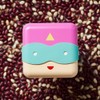 tak bento box pink superhero lunchbox leg
