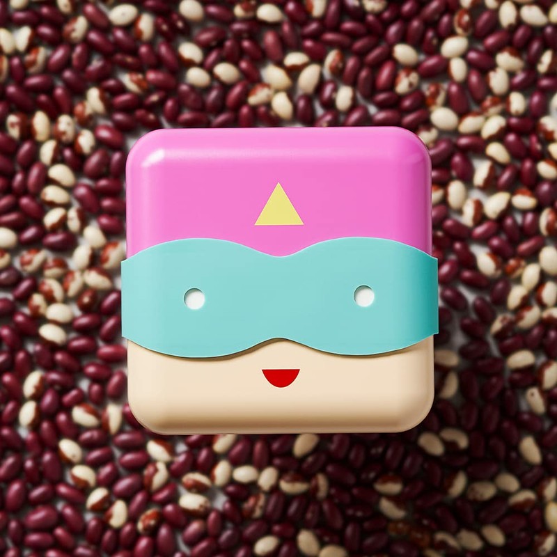 tak bento box pink superhero lunchbox leg