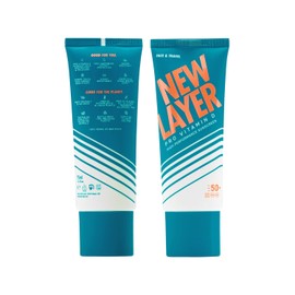 NEW LAYER Face Sun Cream SPF 50+ Pro Vitamin D Free from Microplastic Reef Friendly Free from Octocrylene Waterproof Climate Neutral (75 ml)