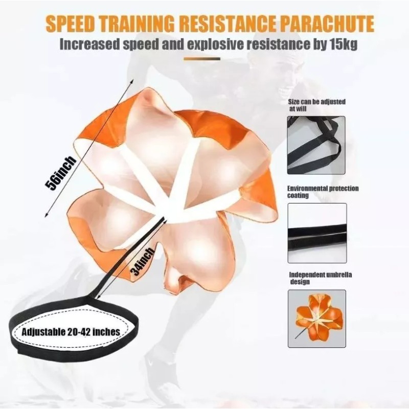 Compraymas Paracaídas Para Entrenamiento Correr Atletismo Resistencia*