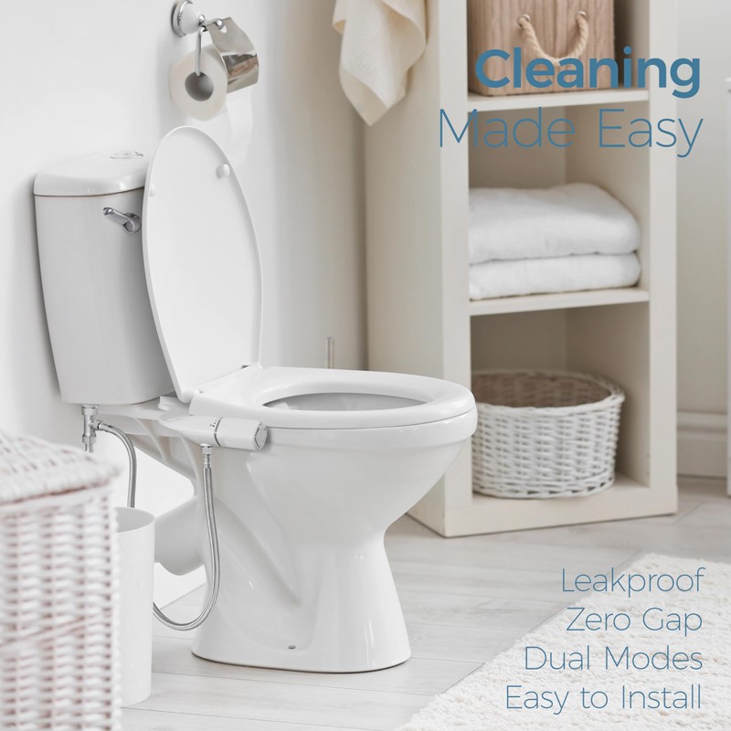 BIGCOW Ultra-Slim Bidet Attachment for Toilet 2 Pack - Dual