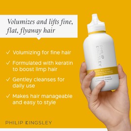 Philip Kingsley Body-Building Volumising Shampoo and Conditioner Set for Hair Volume, Hydrating and Thickening, Volumises, Lifts and Adds Shine, 250ml and 200ml