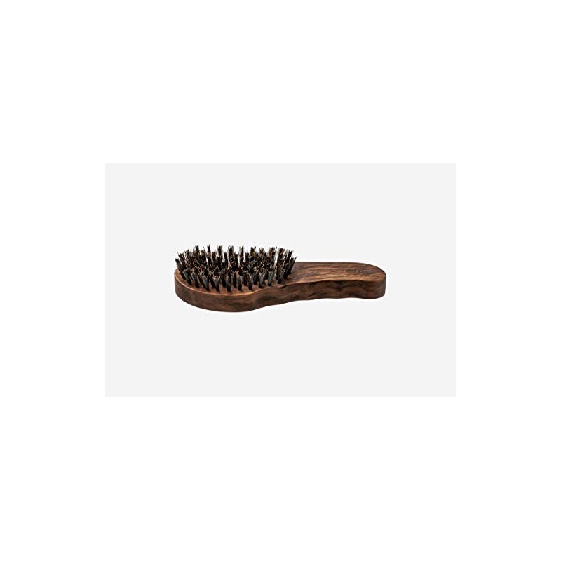 Haircare Brush Extra Hard Boar Bristles Ergonomic Walnut Wood 7