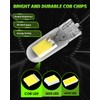 Alopee 10 Pack T10 Led Bulb White 6500K DC 12V