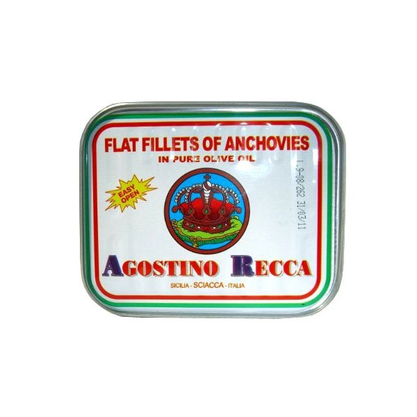 Agostino Recca Anchovies Fillet in Oil - 25 oz