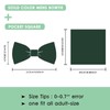 Scinzene Men's Green Bow Tie with Pocket Square Set -