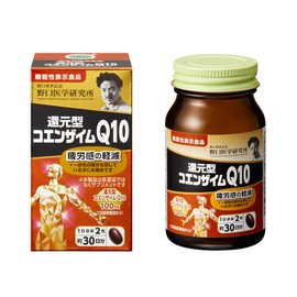 Noguchi Medical Laboratory, Noguchi Supplement Series, Coenzyme Q10, Reduction Type, Food with Functional Claim, Reduces Fatigue, 60 Tablets (Approx. 30 Day Supply)