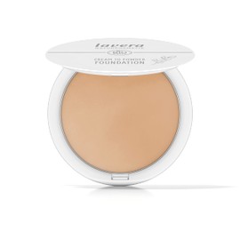 lavera Cream to Powder Foundation Tanned 02 Nude Organic Almond Oil & Vitamin E Vegan Moisturising Intensive Coverage (1 x 10.5 g)