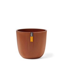 Capi Europe - Flower Pot Ball Groove 'Made with' Metallic Copper - 17x15 - Flower Pots for Indoor and Outdoor Use - Made from Recycled Materials