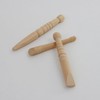 Foot massage acupressure stick 3-piece set Wood Solid wood hand 2ea