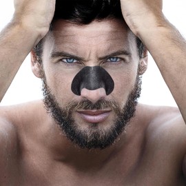 QVENE 30 Tiras para puntos negros de carbon activado peel off para la nariz  Quita puntos negros, espinillas, acne, exceso de grasa e impurezas...    