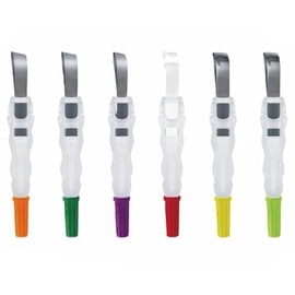 Bandas de matriz dental, sistema de restauración, multiusos, 6 unidades | Modelo Matrix-Profecto con retenedor ajustable de 180° tipo rollo de matrices contorneado para coronas, clínica
