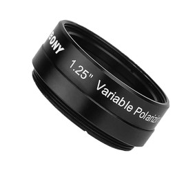 Svbony SV128 Variable Polarising Filter 1.25 Inch Telescopic Filter Metal Edge Optical Glass Lens Increases Contrast Eliminates Glare for Observing Moon Venus Bright Double Stars Planets