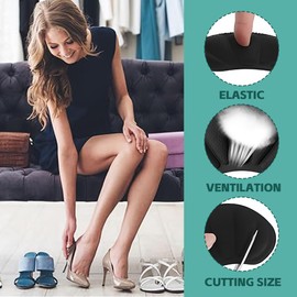 JUGUTA Premium Fersenpolster Schuheinlagen - Das Original - Fersenschutz Fersenkissen Gel Antirutsch Einlagen Für Zu Große Schuhe & Stiefel Schuhfüller Heel Protector Pads Gegen Blasen 8Er-Set