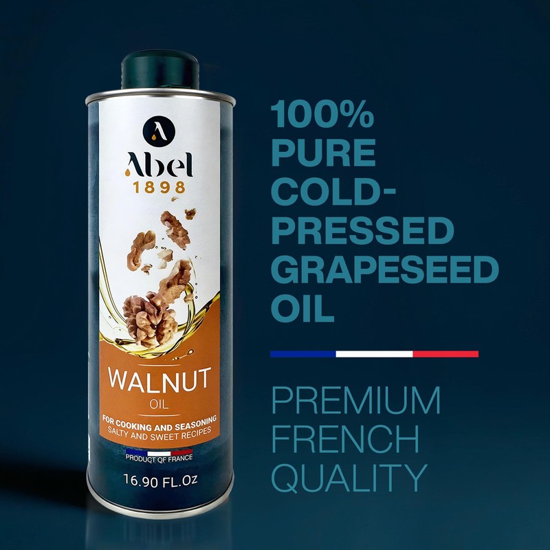 French Walnut Oil – 100% Pure & Cold-Pressed, 100% Pure