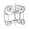 Rok 10 Pack Hardware Roller Wheel Spring Cabinet Furniture Closet