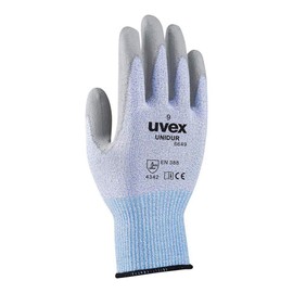 Uvex Ruvex-Uni6649_9 protective gloves, black-white-gray, 9 sizes