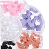 OHPHCALL 7grids Nail Charms Bow and Design for Elegant Manicure