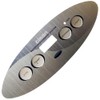 WOLIDAODAO MRQ650-0648 Spa Replacement Topside Sticker 4-Button Compatible with Most