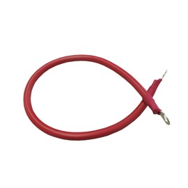 Series Cable, 22SQ Vinyl Insulated Wire for Electrical Equipment, KIV Wire Cable, 22SQ KIV, 0.5 m, Red, 1 Round, Crimping Terminal R22-10 x 1, Round Crimping Terminal R22-8 x 1, For G & Yu Semi-Cycle