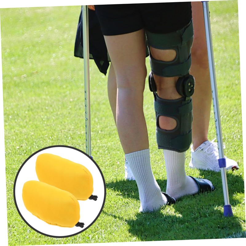 Outanaya 1pair Replaceable Crutch Cushions for Underarm Support Soft Padded