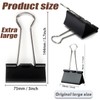 3 Inch Jumbo Binder Clips(36 Pack), Extra Large Binder Clips