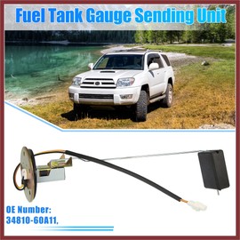 HEROFFIX 34810-60A11 Fuel Tank Float Gauge Sending Unit Fuel Level Sensor for SUZUKI Vitara 1988-2002 Plastic Metal Black Gold Tone Replace Parts