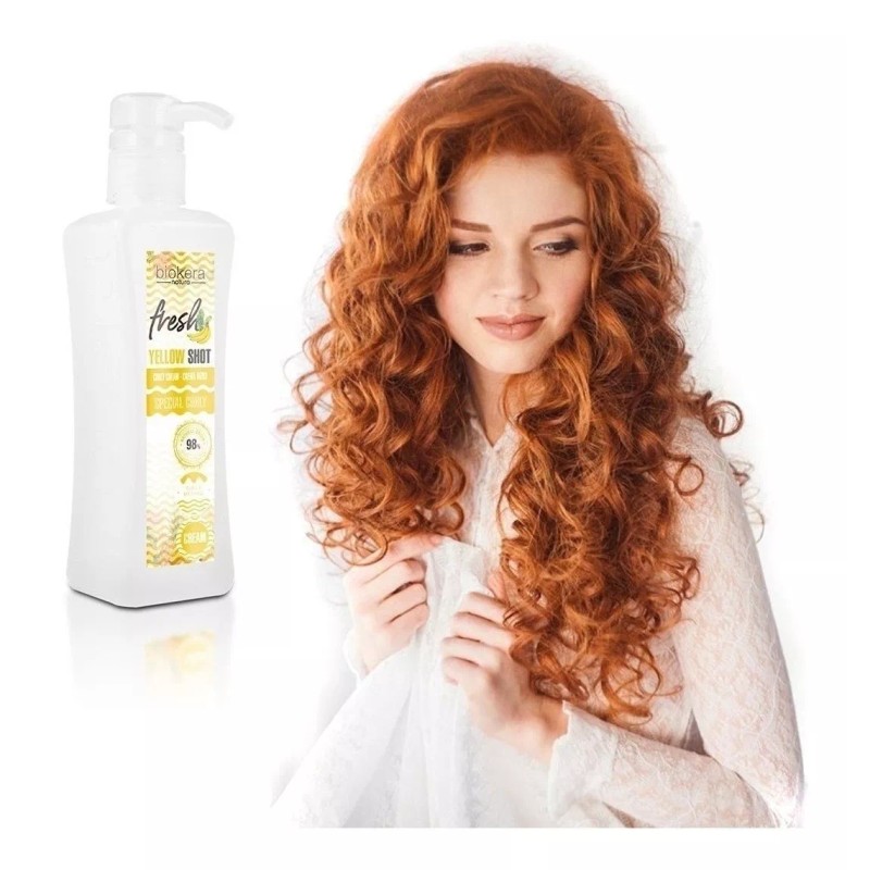 Salerm Kit Yellow Shot Curly Cream 300ml + Mascarilla 250ml