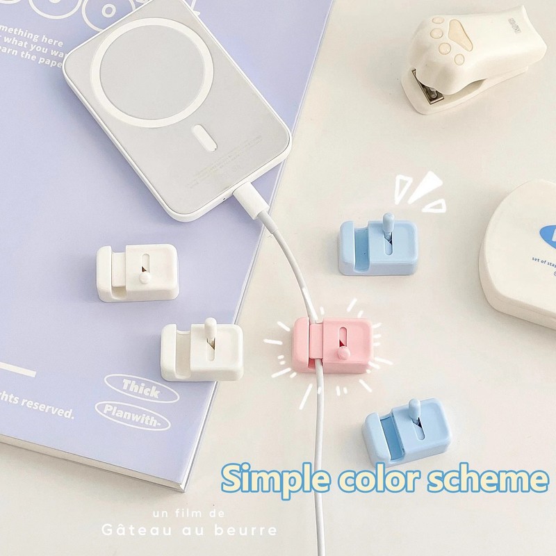 Desk Cable Clip Organizer – No-Drill Edge Mounted Cord Organizer