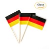 German Flag Germany Small Toothpick Mini Stick Flags Decorations (100