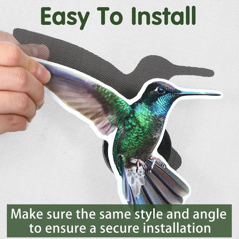 Konohan 3 Pairs Hummingbird Screen Door Magnets Double Sided Patio
