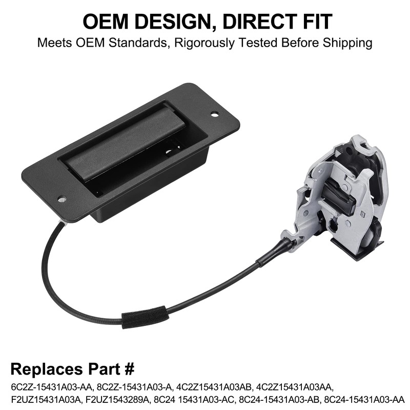 SYERAL E150-E350 Vans Rear Door Latch Assembly 8C2Z-15431A03-A Compatible with