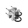4happy SunnyEasy Parasol Holder Balcony Railing Robust Stainless Steel Umbrella
