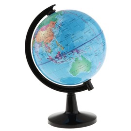 Xugoox 6" World Globe Geography Globe with Stand Educational Terrestrial Globe AR Augmented Reality App Interactive Globe for School Home Office Shelf Display Supplies Ideal Gift for Kids