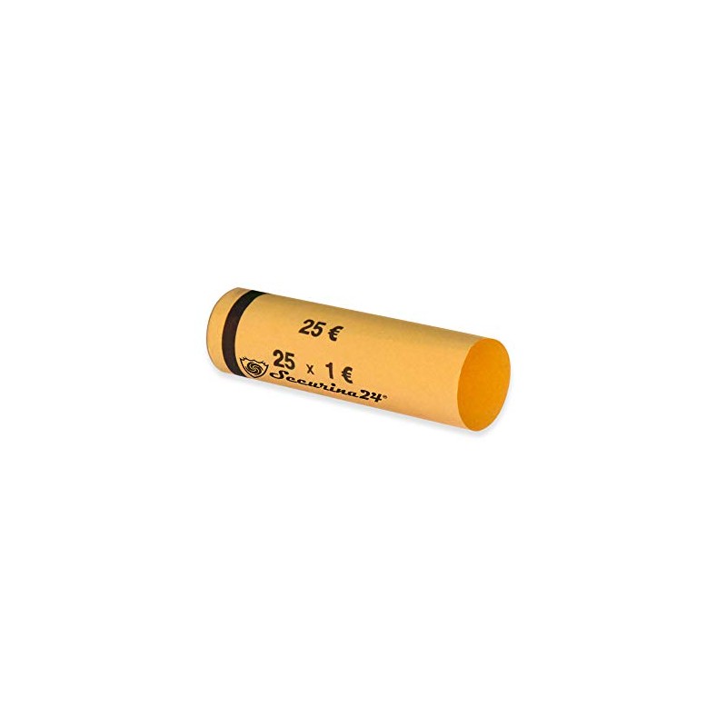 Securina24 Coin Tubes Pack of 300 1 to 2 Euro