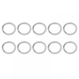 MiOYOOW 10 Bicycle Pedal Washers 20/15 mm (OD/ID) Pedal Spacer Stainless Steel Pedal Seals for 9/16 Inch MTB Road Bike Pedals