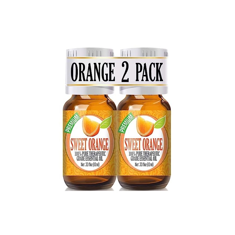 Healing Solutions (2 Pack) Sweet Orange Essential Oil - 0.66
