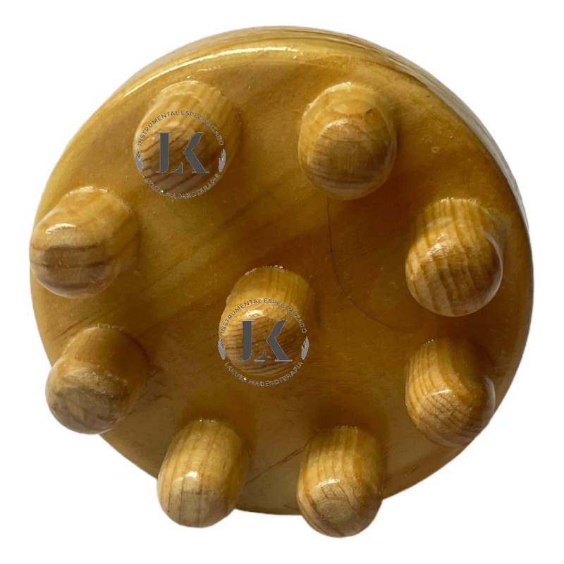 Champiñon Para Masaje Maderoterapia Pino Natural